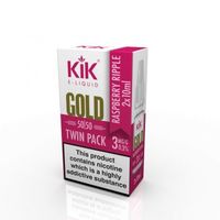 Kik Gold Raspberry Ripple Flavour Liquid Twinpack 2x10ml Bottles