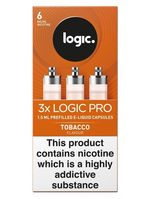 Logic PRO Refill Capsules Tobacco Flavour 3 Pack