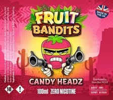 Fruit Bandits- Candy Headz - 100ml Short Fill - 0mg